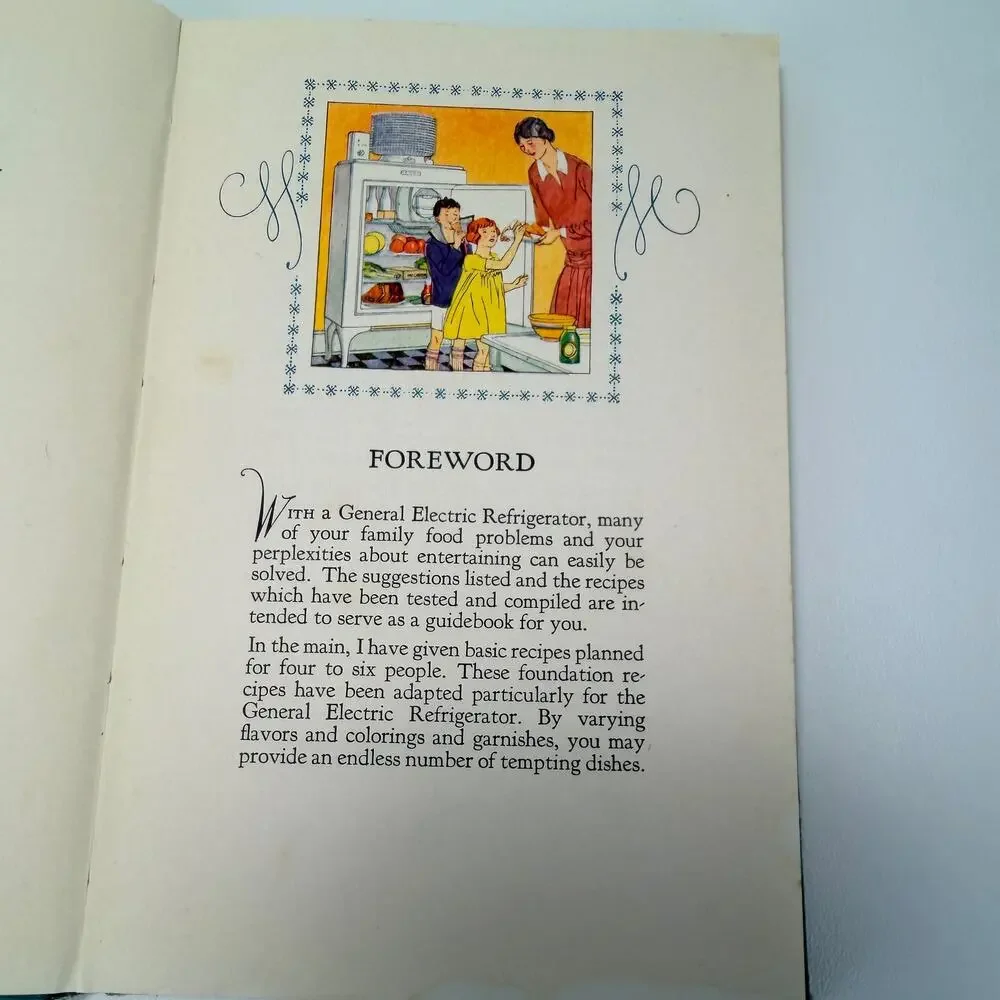 GE Refrigerator CookBook‎ 1927 Recipes and Menus General Electric